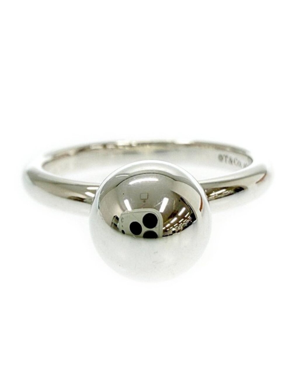 Tiffany & Co Silver HardWear Ball Ring